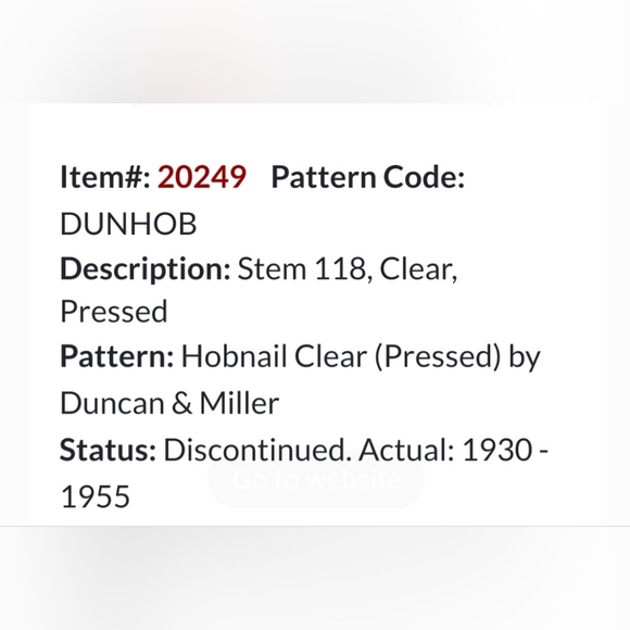 Vntg Luscious Hobnail 8 1/2" Decanter by Duncan and Miller - Picture 14 of 14